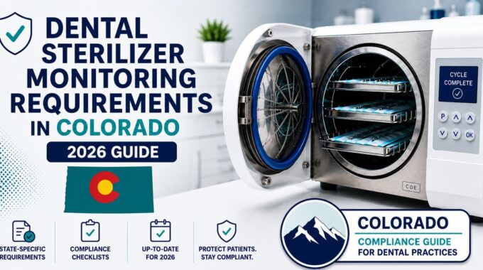 Colorado dental spore testing requirements 2026 — Colorado Dental Board 3 CCR 709-1.16 sterilizer monitoring guide