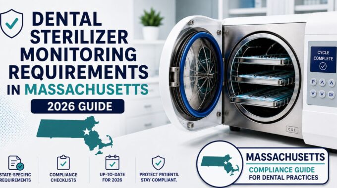 Massachusetts dental spore testing requirements 2026 — BORID 234 CMR sterilizer monitoring guide