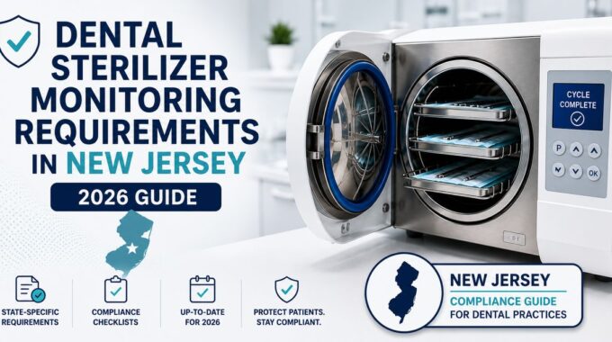 New Jersey dental spore testing requirements weekly sterilizer monitoring 2026 guide