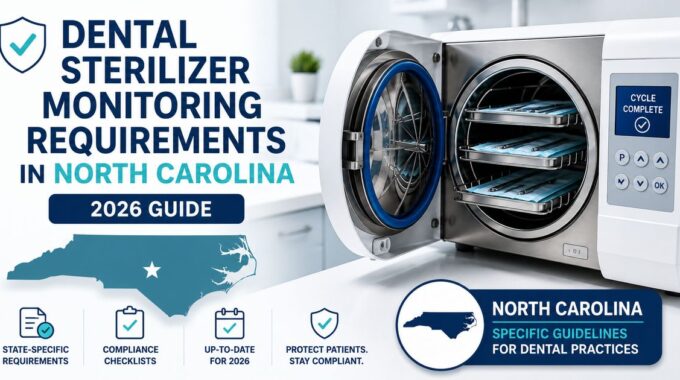 North Carolina dental spore testing requirements weekly sterilizer monitoring 2026 guide