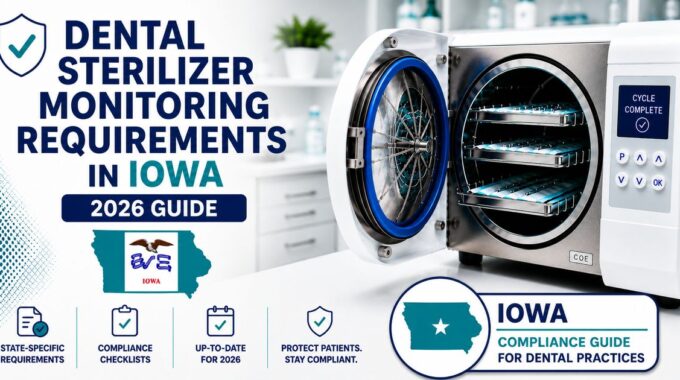 Iowa dental spore testing requirements 2026 — 650 IAC Chapter 10 sterilizer monitoring guide