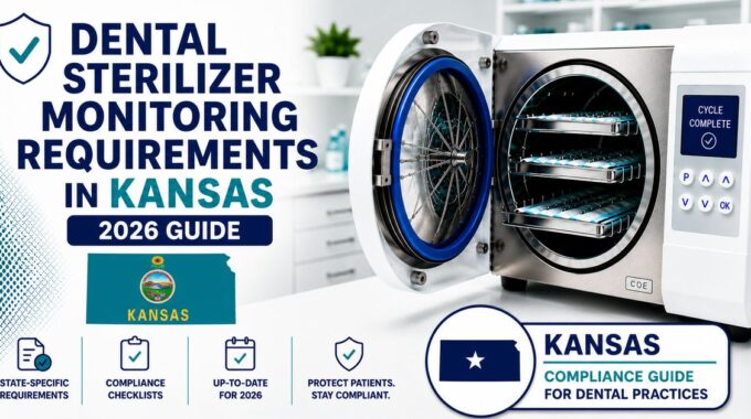Kansas dental spore testing requirements 2026 — K.A.R. 71-1-18 sterilizer monitoring guide