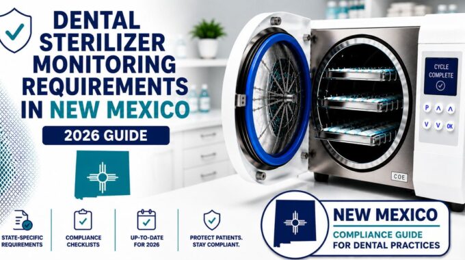 New Mexico dental spore testing requirements 2026 - sterilizer biological monitoring compliance guide