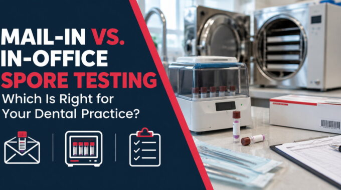 Mail-in vs. in-office spore testing for dental practices: an autoclave, an in-office biological indicator incubator and a mail-in spore test kit